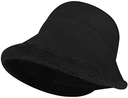 Wintermütze Damen Fischerhut Weich Strickmütze Mädchen Eimerhut Polyester Freizeithut Plüsch Damenhut Komfortabel Topfhut Warm Winterhut Outdoor Fedorahüte Winter Damenmütze Elegant Schirmmütze