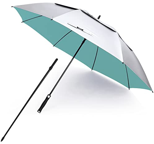 G4Free Vented UV Golf/Beach Umbrella 68 Arc, Auto Open Oversize Extra Large Windproof Sun Shade Rain Umbrellas