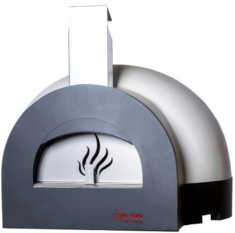 Forno a Legna da Esterno Cottura Diretta in Refrattario Zio Ciro Subito Cotto 60 Bianco