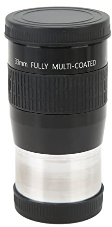 Teleskopokular, 2 Tums 33 Mm Vidvinkelokular för Teleskop, FMC-belagd, Metallpipa, Fällbart ögonskydd, för Observation Av Nebulosan