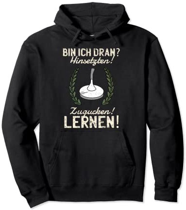 Stockschießen Eisstockschießen Stocksport Eisstock Geschenk Pullover Hoodie