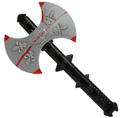 BigBuy Carnival Hacha Plateado Vikingo 40 cm