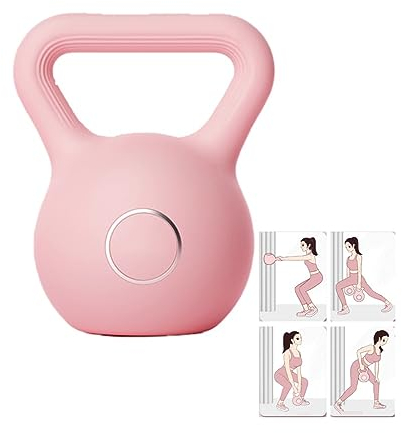 VEGALA Fitness Hanteln Kettlebells - Heavy Duty Kettlebells Für Home Gym Fitness Equipment Strength Fitness Pilates Weight Training Kleine Hantel (Color : Pink, Size : 15Lb)