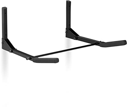 Relaxdays 3 x Fahrrad Wandhalterung, klappbar, Radaufhängung, Tragkraft 30 kg, Radhalter HxBxT 19,5 x 44 x 47 cm, schwarz