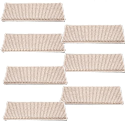Stufenmatten Innen Treppenstufen Matten Anti-Rutsch,Treppenteppich Selbstklebend Pflegeleichte Teppich Treppenstufen,WeichTreppen-Teppich-Tritte für Holzstufen, Treppenstufenauflage Stufenschutz ( Col