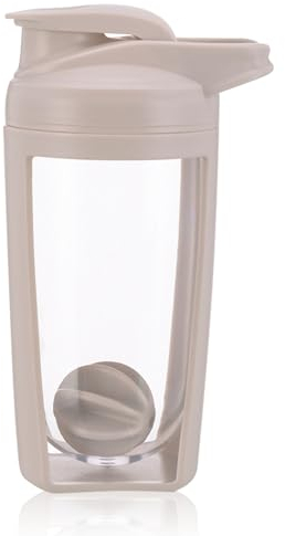 Valicaer Shaker Proteinas,650ML Mezclador de Proteinas Botella Agitadora de Proteínas con Bola Batidora Botella Mezcladora de Batidos Botella de agua Shaker de Proteínas Botella Coctelera Proteínas