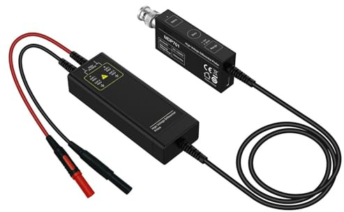 Naroote Problème Différentielle à Haute Tension, Kit de Sonde Différentielle Haute Tension 100-240V Interface BNC à Double Plage à Double Plage pour Convertisseur de Puissance (Prise UE)