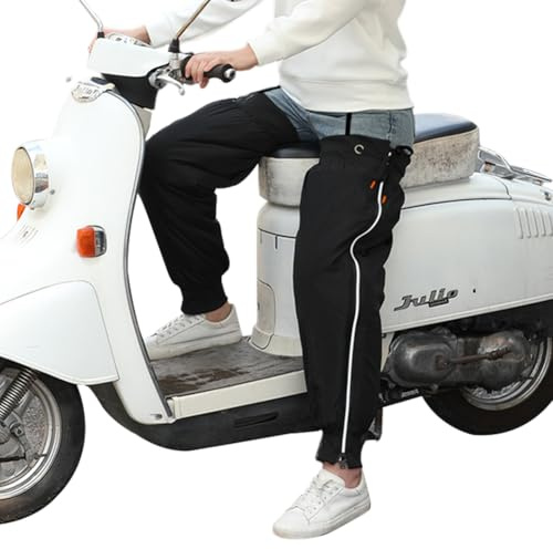 Kniewärmer Winter Motorrad Knieschoner mit Reißverschluss Beinwärmer Wasserdicht Winddicht Knieschützer Plüschfutter Verdickt Beinschutz Reflektierend Beinstulpen für Motorrad Fahrrad Skateboard