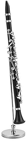 GYZOUKA Display per Ornamento da Scrivania per Strumenti Musicali in Metallo Modello Mini Clarinetto da 16 Cm per Decorazione Regalo per Amanti della Musica