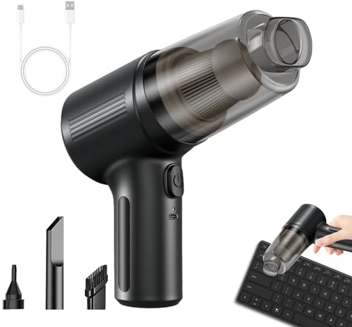 Aspirateur de voiture – Aspirateur à main sans fil | Outil de nettoyage de véhicule puissant, outil d'aspiration sanss fil, petit aspirateurr de voiture sans fill pour l'intérieur, les sièges, le tabl