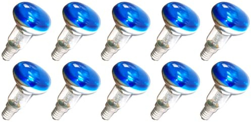 NCC-Licht 10 x Reflektor Glühbirne Spot Color R50 25W E14 farbig Blau