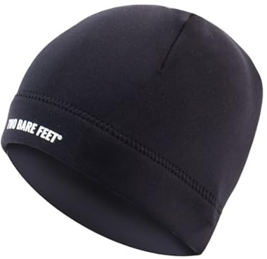 Two Bare Feet 3mm Neoprene Swim Cap Beanie – Thermal Stretch Swimming Hat for Cold Water, Surfing, Triathlon & Open Water Swim (Large)
