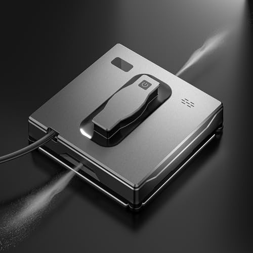 Vidattx Robot Laveur de Vitre avec Double Pulvérisation Automatique, Robot Nettoyeur Vitre à Navigation Intelligente et Détection des Bords, Robot Lave Vitre avec 3 Modes de Nettoyage