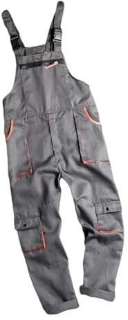 Tuta da Lavoro Uomo Tuta da lavoro Uomo Donna saldatura Officina di riparazione auto Vestiti meccanico Salopette Carpenteria(Bib pants,XXXL)