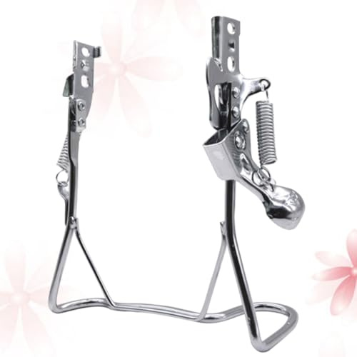TOYANDONA Support de Réparation et Porte-vélos en Fer Argenté Double Trous pour Stockage et Exposition de Vélos Électriques et Vélos Classiques