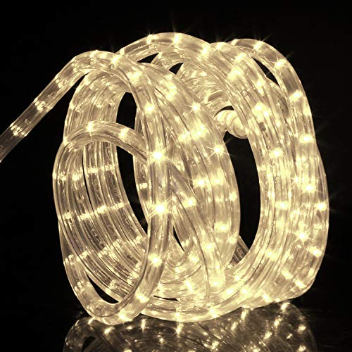 Forever Speed 14M LED Lichterschlauch Außen,504LEDs Wasserfest LED Lichtschlauc Schlauch Außen und Innen für Weihnachten, Hochzeit, Dach, Zaun Dekoration Beleuchtung WarmWeiß IP65