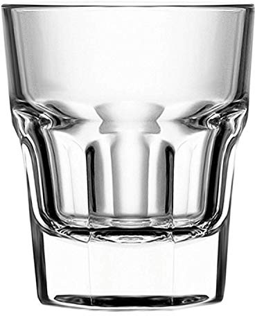 Circleware Scorchers Shot, Set of 6 Heavy Base Glassware Drinking Glass Cups for Whiskey, Vodka, Brandy, Bourbon and Liquor Beverage Bar Dining Decor Gifts, 1.5 oz, Clear