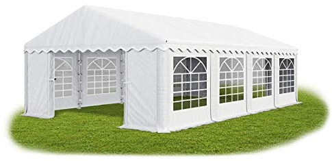 Das Company Tente de fête Blanc 4x8m l'epreuve de l'eau 240 g/m2 La toille PE Construction Summer