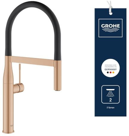 Grohe Einhand Spültischbatterie Essence 30294 ausziehbare Profibrause warm sunset geb., 30294DL0