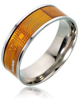 JXFS NFC Smart Ring, Multifunctional Waterproof Intelligent Ring for Men and Women, Wearable Finger Digital Ring Smart Doorbell for Android and Windows Phones with NFC Function-9#