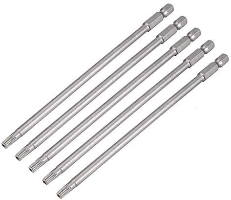 5 cacciaviti Torx di sicurezza magnetici, 1/4, 150 mm, lunghezza 150 mm