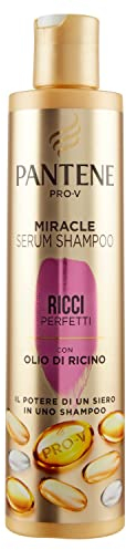 Pantene Pro-V Shampooing professionnel pour cheveux bouclés, Miracle Sérum, Shampooing Kératine pour cheveux bouclés, crêpes, rebelles, apporte des boucles parfaites 250 ml