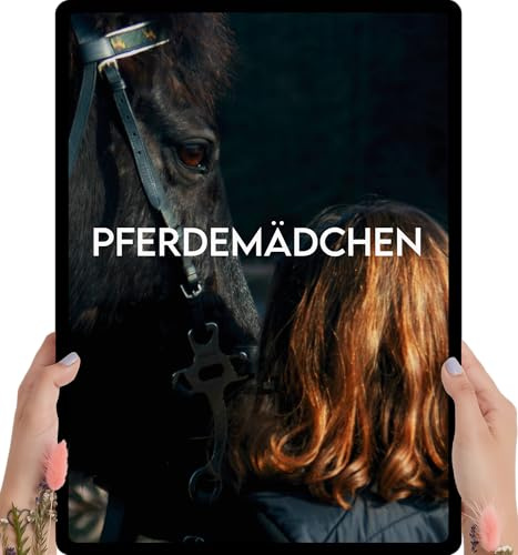 Pferde Mädchen Geschenk Holzbild - Foto Geschenk - personalisierbar zum Hinstellen/Aufhängen optional beleuchtet Pferd, Pferde Sachen, Pferde Geschenke für Mädchen - personalisierte Geschenke