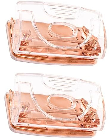 STOBOK 2stücke Büro Locher Roségold Multifunktionaler Kartenlocher Für Und Büro Tragbar Für Bastelprojekte Scrapbooking Langlebig Und Praktisch