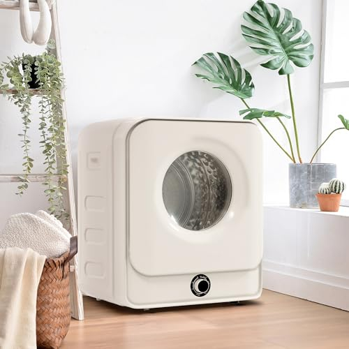 Mini SèChe-Linge 830 W, SèChe-Linge 4,5 Kg, SèChe-Linge En Acier Inoxydable, SèChe-Linge à Air éVacué, Avec 5 Programmes, Protection Contre La Surchauffe, Montage Mural