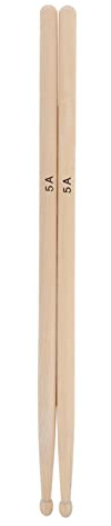 Toyvian Holz-drumsticks aus Ahornholz Schlagzeugstöcke Klassische Holz-drumsticks für Musiker und Anfänger Langlebige und Präzise Drumsticks