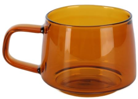 Tazza da caffè Trasparente 250ML Bicchieri in Borosilicato Resistenti Al Calore Tazze con Manico Bicchiere Termico Isolato per tè Cappuccino Latte Bevande Calde e Fredde con