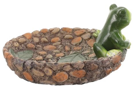 Anneome Harz Frosch Figur Für Dekoration Froschskulptur Aus Harz Für Garten Hochzeit Schlafzimmer Büro Arbeitszimmer Für Sammler Für Schreibtisch