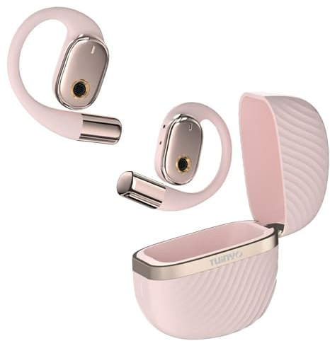 TUINYO True Wireless Ear Hooks, IPX5 Waterproof, Stable One-Step Bluetooth Connection with Long Transmission, 40hrs Longed Standby Time with 10hrs Playtime for Each, Compatible to Different Devices