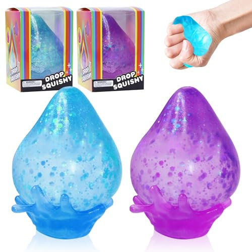 ARONRAVE Stressball Kinder, Adhs Spielzeug Antistressball Anti Stress Spielzeug sensorisches Spielzeug Stressball für Kinder und Erwachsene (Lila+Blau)