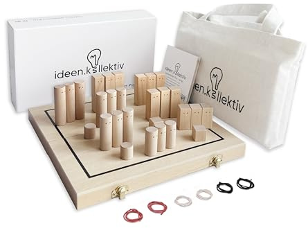 ideen.kollektiv Systembrett Pro to Go – Faltbares & magnetisches Familienbrett aus hochwertigem Buchenholz – Perfekt für systemisches Coaching, Familienaufstellungen, Supervision, Therapie & Beratung