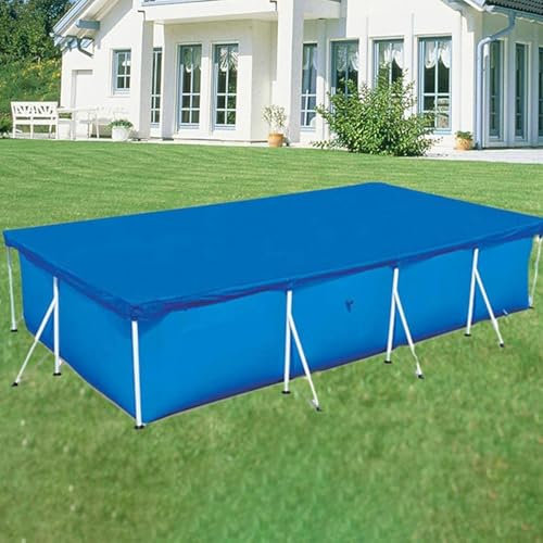 Fenayuu Rectangular Swimming Pool Cover 410 x 225 cm, UV and Weather Resistant for Outdoor, Garden, Terrace