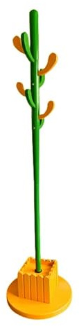 ZBJDX Porte-Manteau Moderne Autoportant, Support à VêTements en Bois Massif en Forme De Cactus, Organisateur De VêTements avec 8 Crochets,C,L