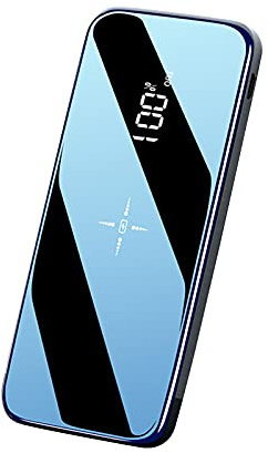 Banco de energía Banco de energía para computadora portátil/Banco de energía inalámbrico, Pantalla de visualización Digital, Fuente de alimentación móvil, Carga rápida 20000 mAh (20000 mA
