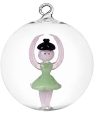 Ichendorf Cascanueces Bola de Navidad Bailarina 8 cm Cristal Borosilicato