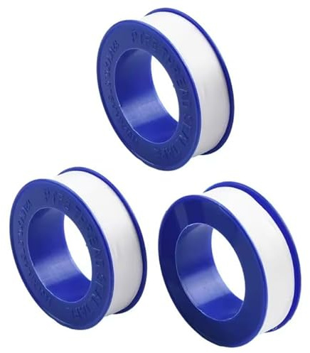Générique X 3 - Lot De 3 Rouleaux De Ruban D' Etanchéité En Teflon - 10 m x 12 mm x 0,075 mm - Raccord Tuyaux Plomberie - Pour Plombier - étanchéité - 10 mètres