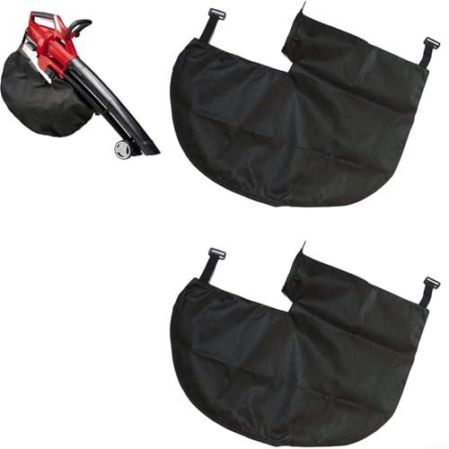 Saco de succión de hojas de 30 cm compatible con Ein-hell GE-CL 36 Li E-Solo y Gardenic Hof 3000 W, tejido no tejido resistente con cremallera para conexiones ovaladas y redondas (2 unidades)