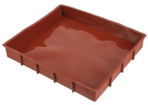 Moule à Gâteau Rectangulaire Démoulage Facile Couleur Café, en Silicone | Moule Silicone Rectangulaire, Léger et Antiadhésif, pour Pain et Cuisson au Four