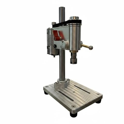 Jiuvaso Trapano da Banco di Precisione Progettato per Dettagli Lavorazioni Miniature con di Movimento Verticale Microregolazioni Metallo Indicato per Riparazioni Artigianali Fai da Te, Er11 Chuck