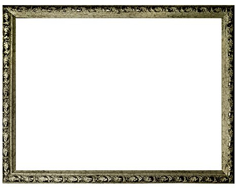Barockrahmen Silber fein verziert 812 ARG, Leerrahmen 50x70 cm
