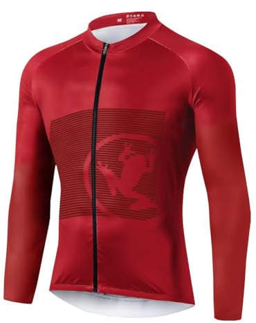 UGLY FROG Radtrikot Winter Herren Langarm Fahrradtrikot Thermo Fahrradbekleidung Cube Schwarz MZ09