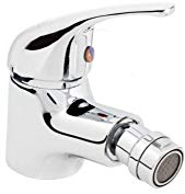 VBChome Bidetarmatur Badarmatur Sehr Klein Einhebel-Bidetarmatur verchromt Strahlregler Bidetmischer