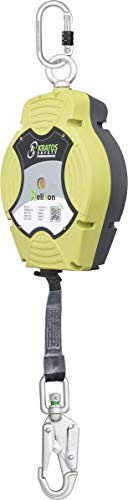 Kratos Safety Helixon Gurtband, Höhensicherungsgerät mit automatischem Rückzug, 12 m, Vertikaler Gebrauch, EN360, PSA
