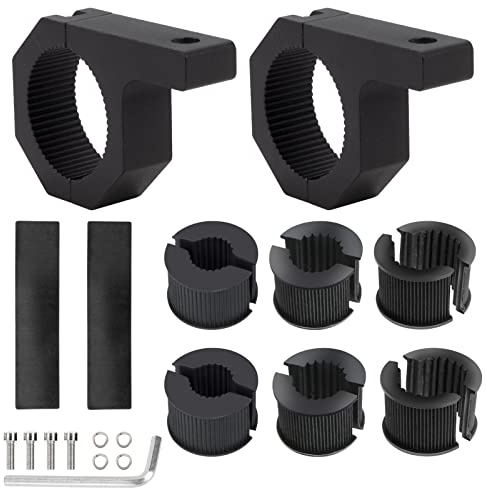 QIMEI-SHOP Support de Montage de Lumière Travail 25-50mm Universelle Pince de Tube de Barre Fixation pour Tout-terrain Voiture Camion Moto 2 Pièces