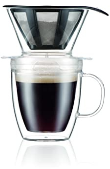 K11872-10SA pour OVER - Juego de filtro de café individual y taza isotérmica (doble pared, 35 cl)