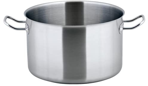 METRO Professional Pentola, acciaio inox, Ø 20 cm, 3.5 L, adatta per piani ad induzione, argento